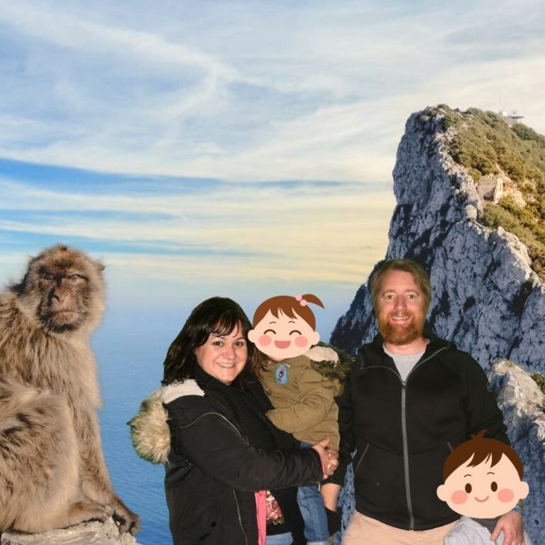 Myself and my family in Gibraltar