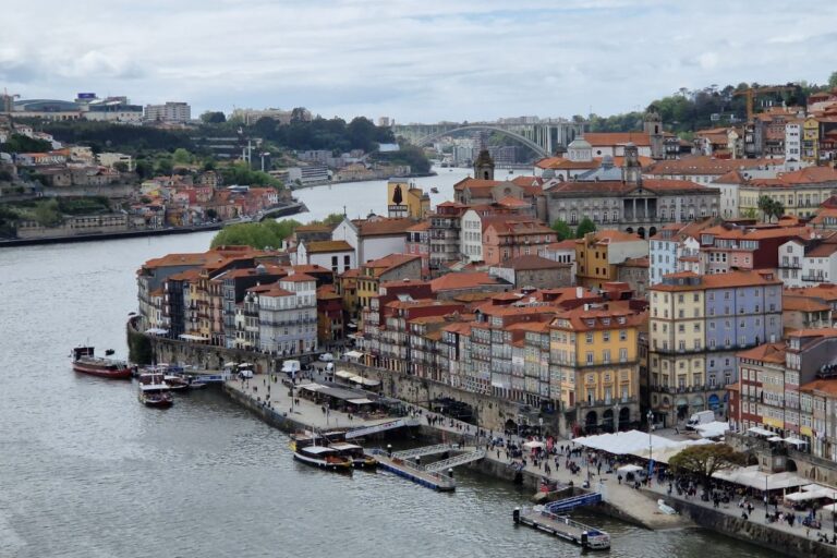 Top of the bridge overlooking Porto